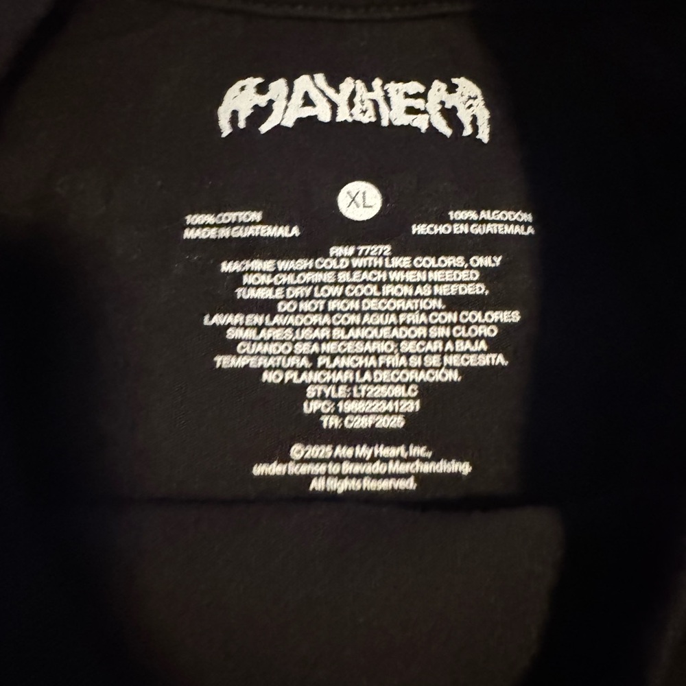 Lady Gaga Mayhem T-Shirt Extra Large Official Limited Walmart Exclusive XL - Picture 5 of 5